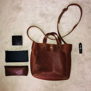 Portland Leather Goods Mini Crossbody Tote